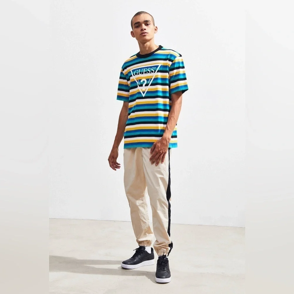 GUESS UO Exclusive Vista Striped Tee, Size M - Picture 5 of 10